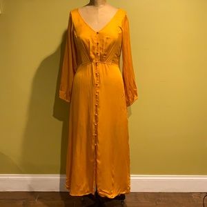 Free People LongSleeve Open-back Maxi NWT Size 6